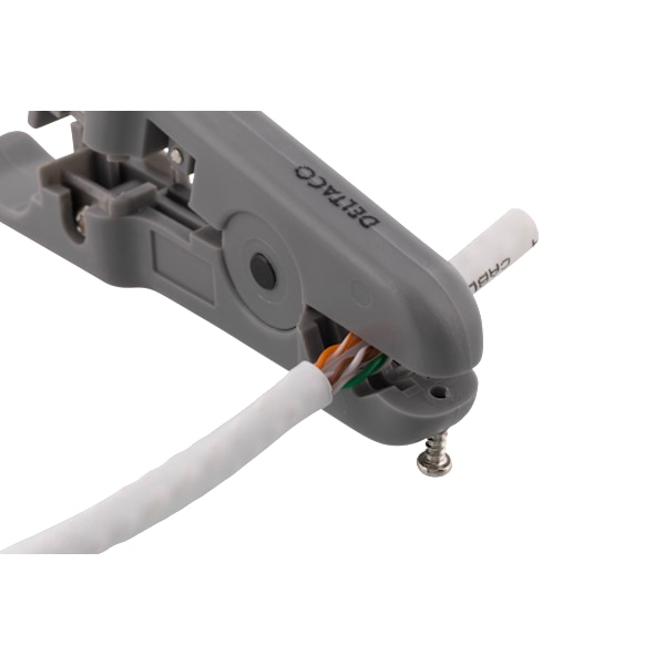 Universal cable stripper, cutting function, grey