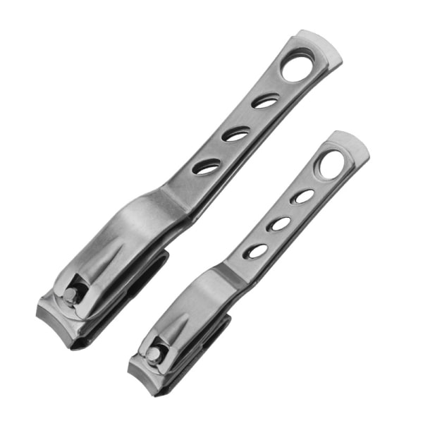 Nagelklippare för tjocka naglar 2-pack Silver