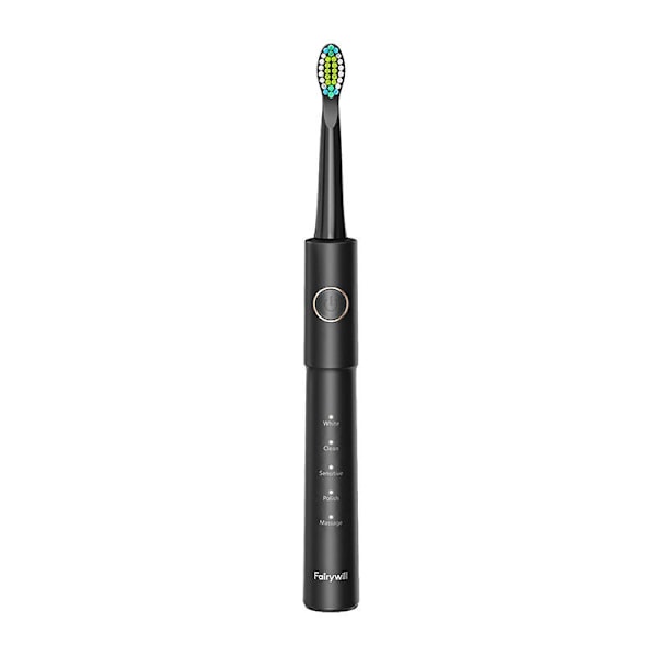 Sonic tandborste med spetssats och vatten fosser FairyWill FW-5020E + FW-E11 (svart)