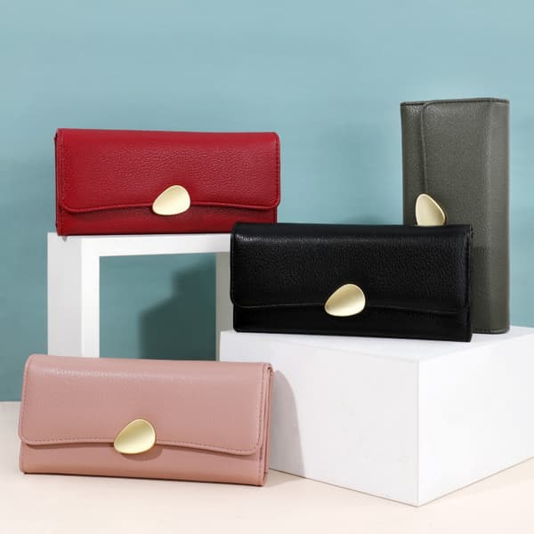 Kvindepung med tredelt fold Red Red