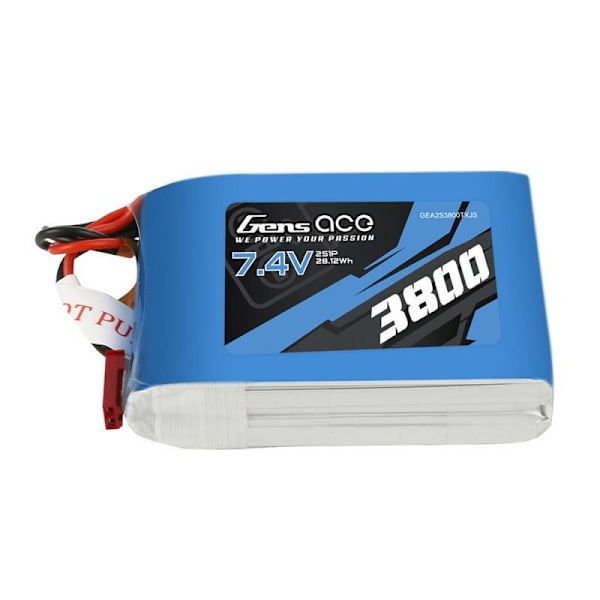 Batteri Gens Ace 3800mAh 7,4V 1C 2S1P till Taranis Q X7