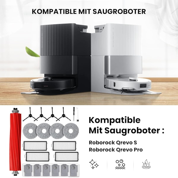 INF Tilbehør til Roborock Qrevo S/Qrevo Pro robotstøvsuger