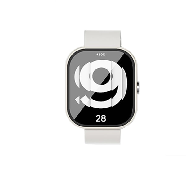 Suojakuori näytönsuojalla Redmi Watch 4:lle Valkoinen
