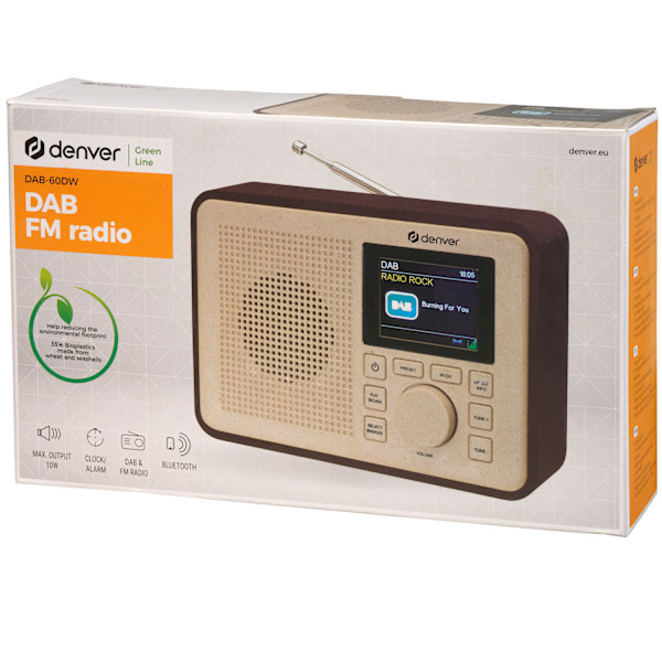 Radio DAB+/FM Greenline Bluetooth DAB-60DW