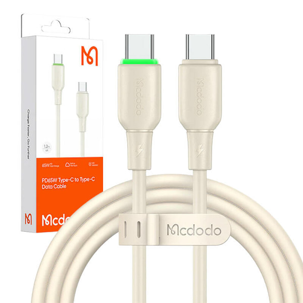 Kabel USB-C till USB-C Mcdodo CA-4770 65W 1,2m (beige)