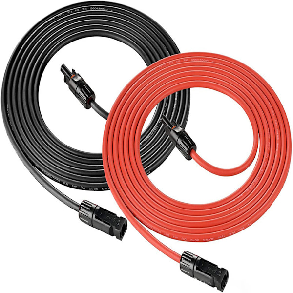 Solarförlängningskabel med MC4-kontakt - 4mm² 2 m