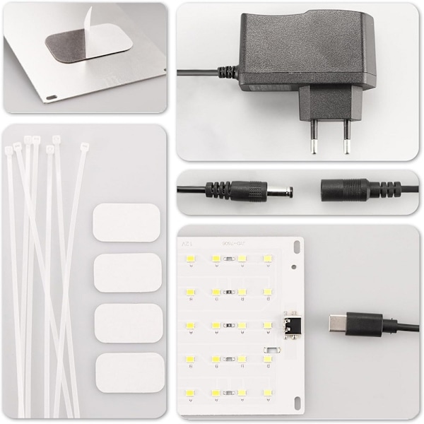 LED-valopaneeli kasveille - EU Plug Adapter