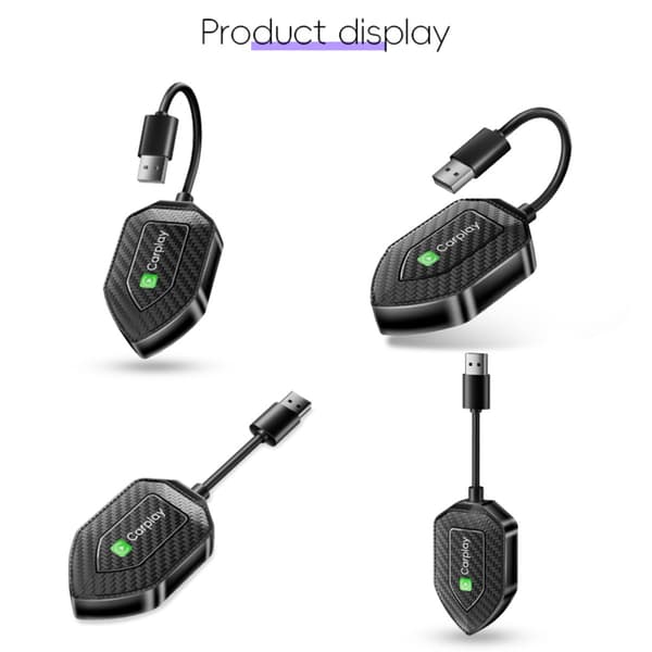 Langaton Carplay & Android Auto 2-in-1 Älyauton Yhteyslaatikko-adapteri