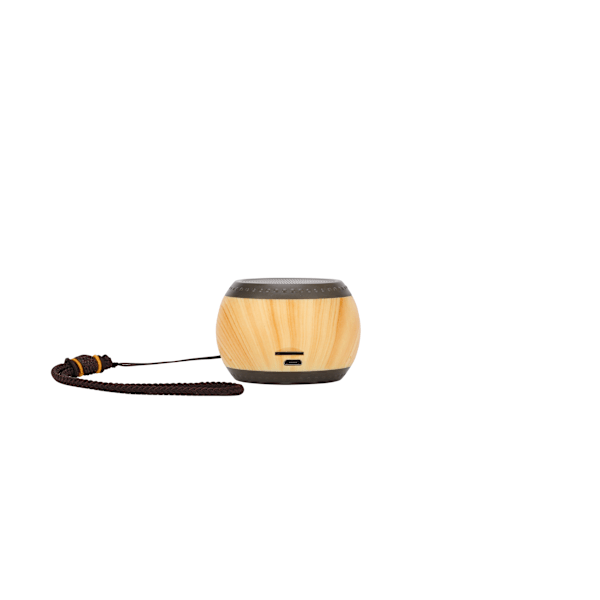 Mini Portabel Träkorn Bluetooth-högtalare - Brun
