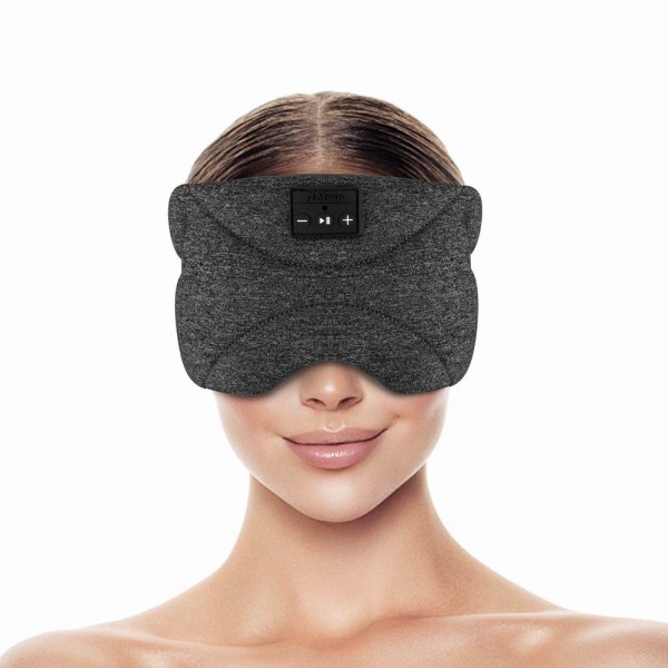 INF Bluetooth pannband/sovmask Sovhörlurar Svart