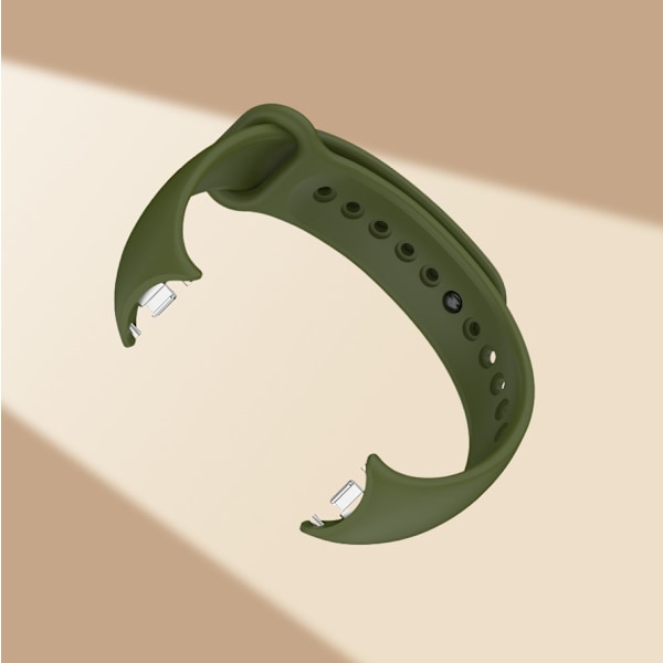 Tyylikäs TPU-ranneke Xiaomi Band 8/9:lle (metallipää) Ruohon väri
