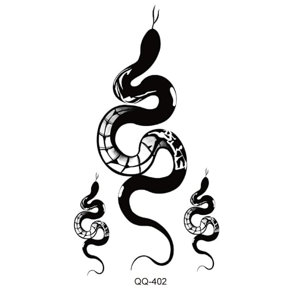 Vattentäta Temporary Tattoo Stickers 40-delade