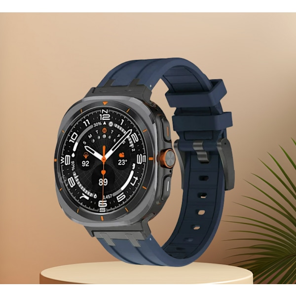 Samsung Watch Ultra nestemäinen silikonihihna Sininen