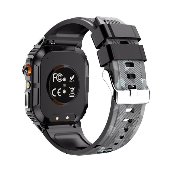Multifunktionell Smartwatch med Hälsoövervakning & Bluetooth-Samtalsfunktioner kompatibel med Android och iOS White+Black White+Black