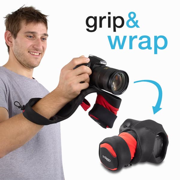 mera Wrap/Grip 70 DSLR Sort/Rød