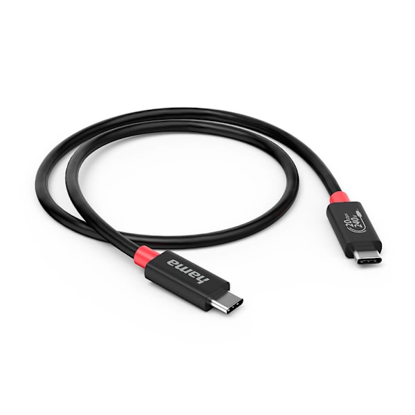 Kabel USB-C USB 4.0 Gen2 20 Gbit/s 240W 2.0m Svart