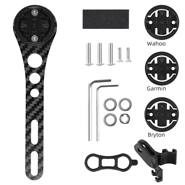 INF Cykelholder i kulfiber til Garmin/Wahoo/Bryton