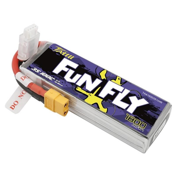 Tattu Funfly 1800mAh 11.1V 100C 3S1P XT60 batteri
