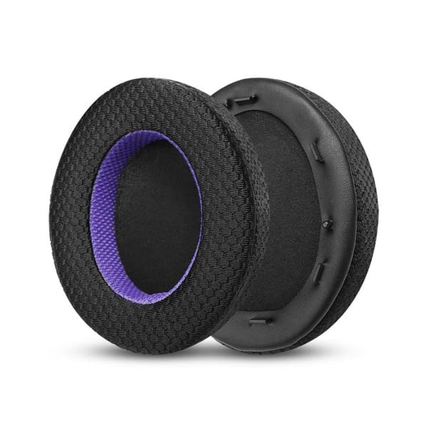 Utbytesöronkuddar för Sony WH-1000XM3 Hörlurar - Svart/Lila Mesh