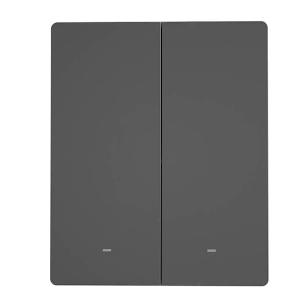 Smart WiFi-vægafbryder SONOFF M5-2C-80 (2-kanals, til ramme, grafit)