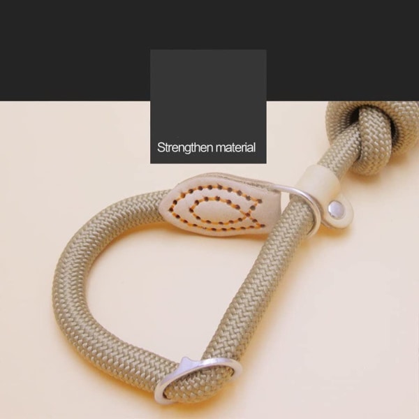 Hundesnor Sort 6 mm x  1.5 m