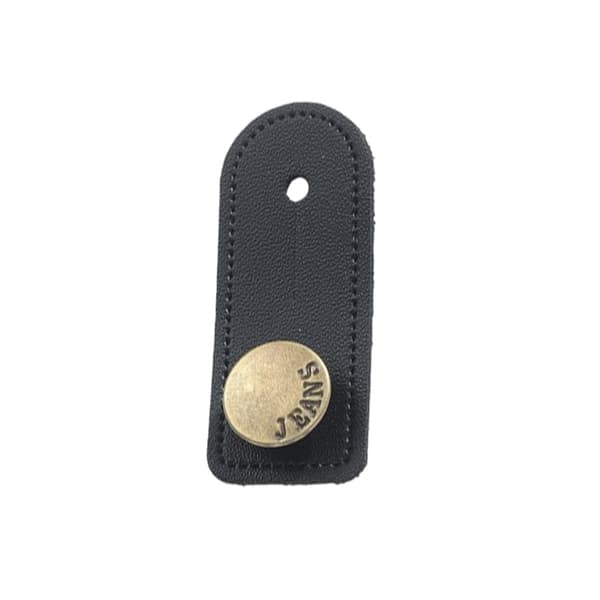 Midjeförlängare i läder för byxor, 5-pack Black Black