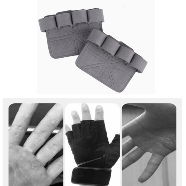 Sports Fitness Palm Protection Handsker Grå
