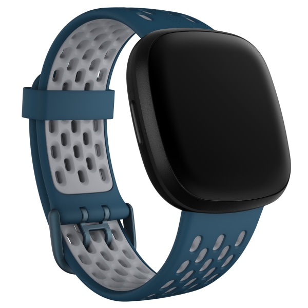 Fitbit Versa 3/4,Sense/2 SportBand Sapphire/F.Grey L