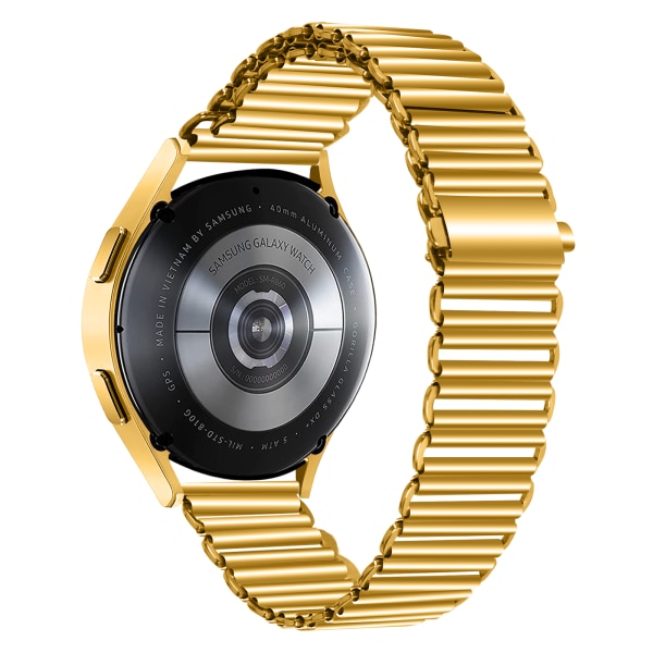 Klockarmband i rostfritt stål Guld 20 mm Samsung Watch s / Samsu Guld 20 mm