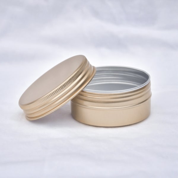 Aluminiumplåtburk med Skruvlock 10 ml 5-pack Guld