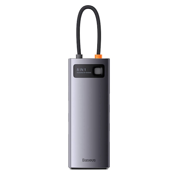 Hub 8in1 Baseus StarJoy Series, USB-C til 3x USB 3.1 + HDMI + USB-C PD + RJ45 + microSD/SD