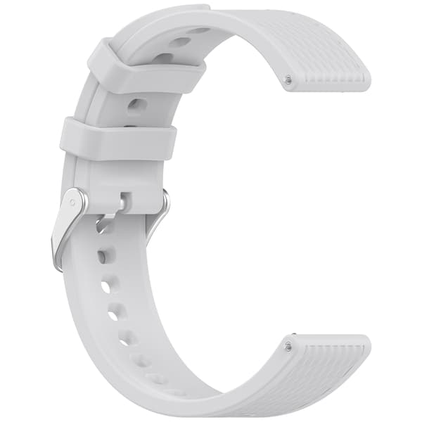 Stilfuld silikonerem til OPPO Watch X2 Mini (18mm) Grey Grey