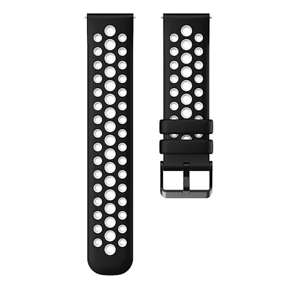 Silikonarmband för Huawei Watch 4/3, GT2, GT3 Pro Svart + Vit M
