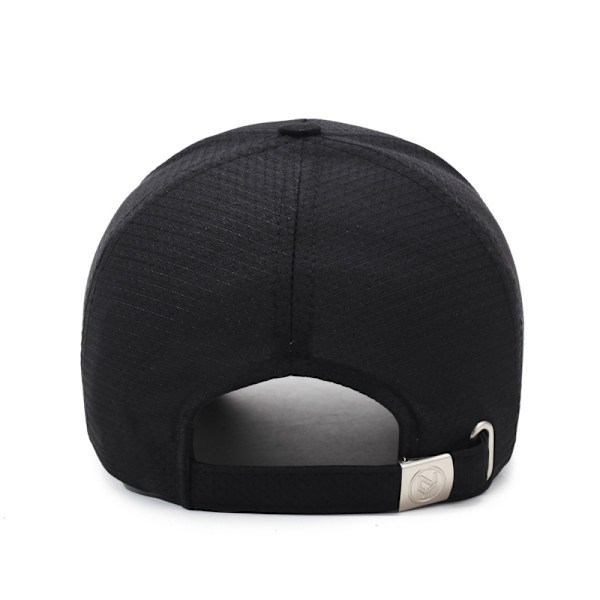Baseball Cap - Åndbar og justerbar sommerhat Sort