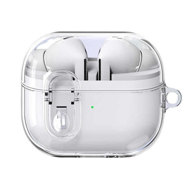Skyddsfodral för Samsung Galaxy Buds 3/Buds 3 Pro med nyckelring Transparent