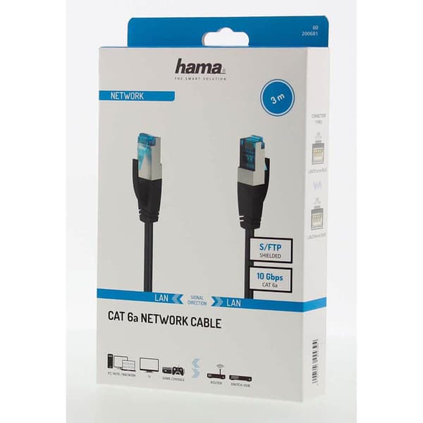 Cable Network CAT6a S/FTP 3.0m Black