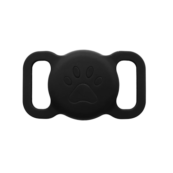 Silikone AirTag-etui, kattepote-design, vandafvisende Sort