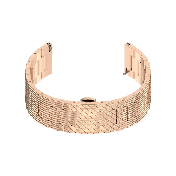 Klockarmband i strukturerat rostfritt stål Guld S