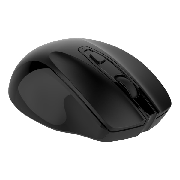 Wireless silent office mouse USB receiv 2400DPI 6button blck