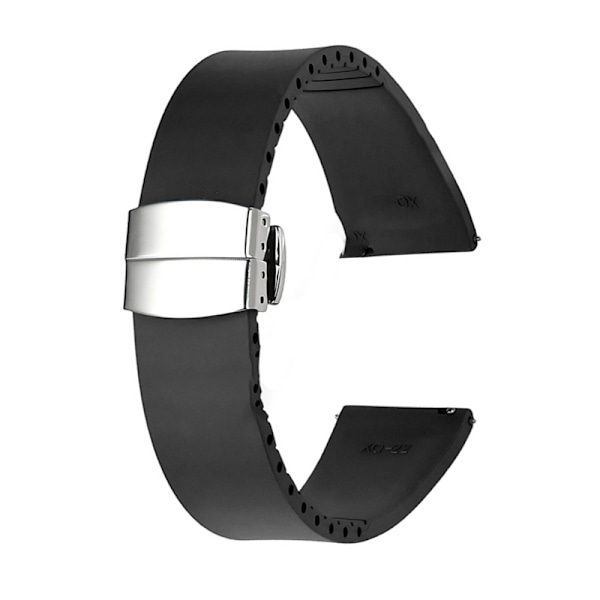 Kellon ranneke - Hengittävä ja vedenpitävä Musta 22 mm