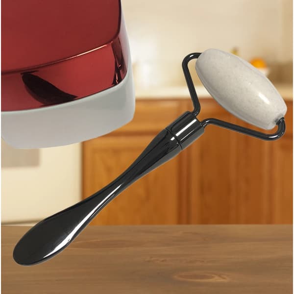 Vit Jade Roller Ögonkräm Applikator - 3D Metall Massage Sticka för Ansiktslyft och Utslätning