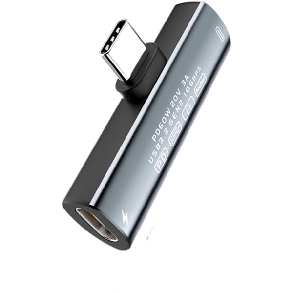 USB-C til USB-C adapter - 60W hurtigopladning og 10 Gbps dataoverførsel