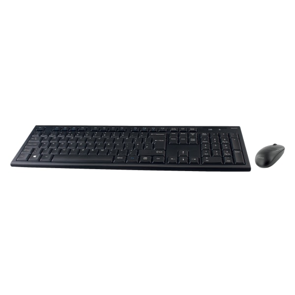 Wireless keyboard and mice USB receiver 10m range UK layout Svart