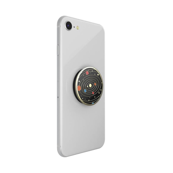 POPSOCKETS Enamel Solar flare Black Avtagbart Grip med Ställfunktion Premium