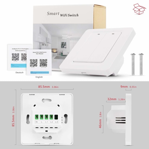 INF Smart switch - Wifi switch 2-polet