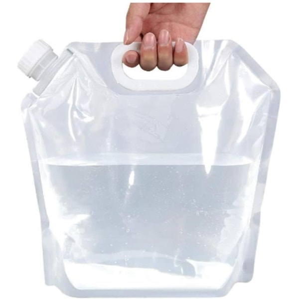 Hopfällbar vattenpåse 10 liter Transparent