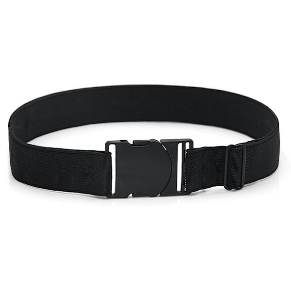 Justerbart elastisk bælte til jeans Black Black