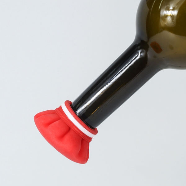 2-pack silikon vinflaska proppar, kock Hat Design