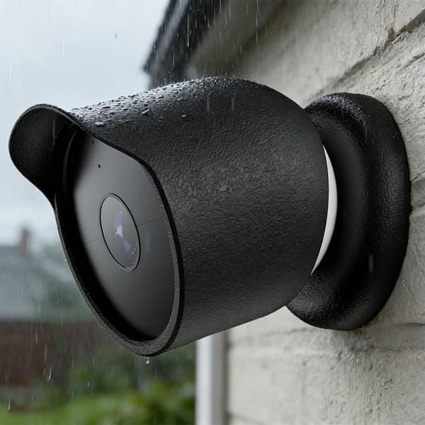 Skyddande Silikonfodral för Google Nest Cam Black Black