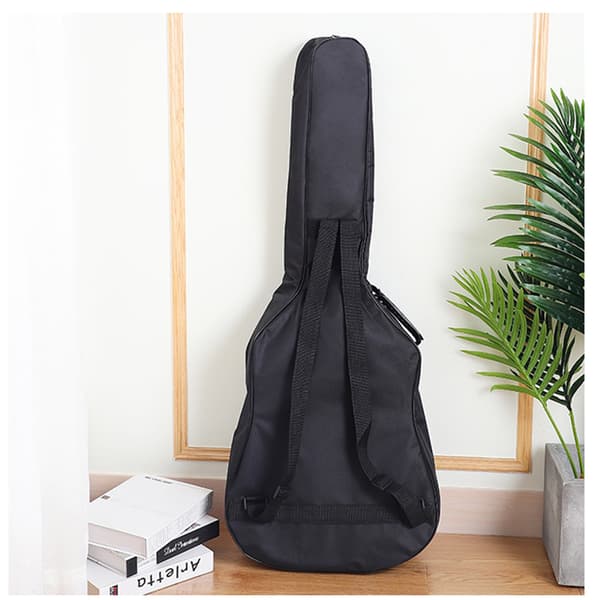 41 tums akustisk gitarrväska - vadderad gigbag med ryggsäcksremmar Black Black